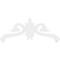 Ekena Millwork Pitch Florence Architectural Grade PVC Gable Pediment, 36"W x 16 1/2"H x 1"P (11/12) GPP036X017X100FLO - alternate 5